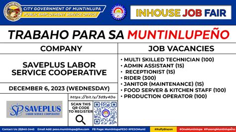 Urgent! Admin staff jobs in Muntinlupa .